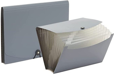 SHINING ZON Expandable File Folder Document File(Set Of 5, Blue)