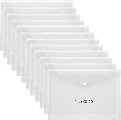 SHINING ZON Button Folder Button Folder(Set Of 20, Transparent)