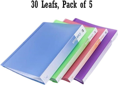 CAMPIO Plastic Document Folder(Set Of 5, Multicolor)