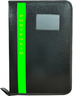 Kopila PU Leather file folder(Set Of 1, Green)