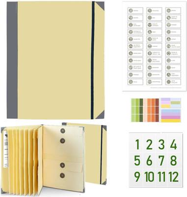 REMICH Paper Document Organizer File(Set Of 1, Yellow)