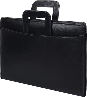 SENOR FAUX LEATHER DOCUMENT FILE FOLDER CERTIFICATE PORTFOLIO(Set Of 1, Black)