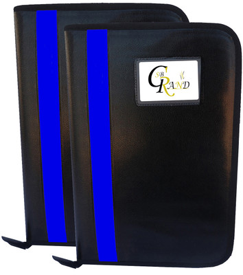 SB GRAND PU Leather file folder(Set Of 2, Blue)