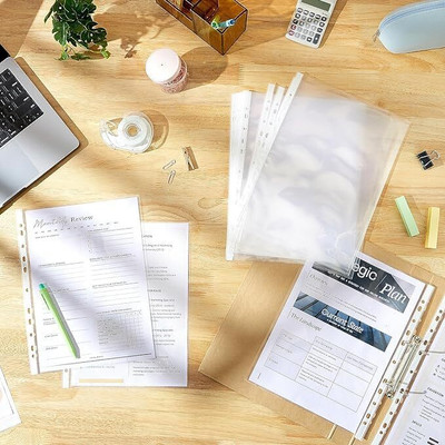 Raghav Collection Plastic Sheet protector(Set Of 100, Transparent)