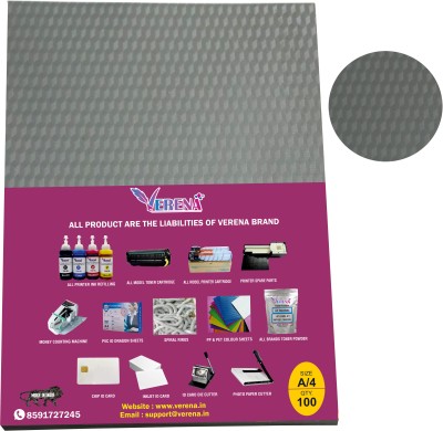 verena PVC Spiral Binding Sheet A4(Set Of 100, Grey)