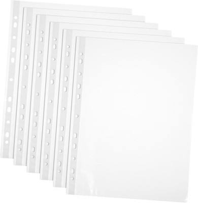 KRISHVIA Plastic File Folder(Set Of 100, Transparent)