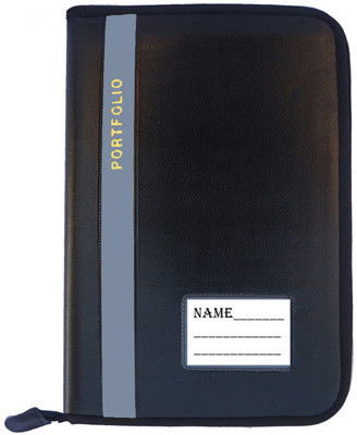 Kopila PU Leather file folder for documents & Certificate(Set Of 1, Grey)