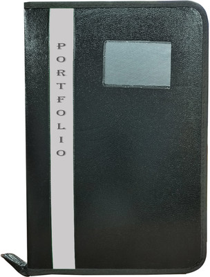 Kopila PU Leather file folder(Set Of 1, Grey)