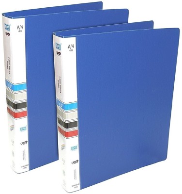 SHUANG YOU plastic 2D Tough and Durable Ring Binder Box Board File, A4 Size(Set Of 2, Blue)