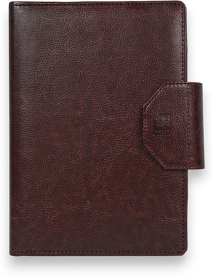 Pragya Leatherette Premium B5 Leatherette Office Folder with Diary Notebook, Refillable Executive Organizer(Set Of 1, Tan)