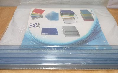SHAW AGENCY Plastic Transparent file A4 size(Set Of 10, White (Transparent))
