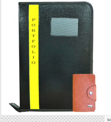 Leffit Leather file folder(Set Of 1, Multicolor)