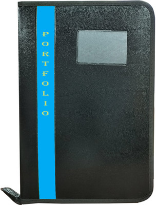 Kopila PU Leather file folder(Set Of 1, Blue)