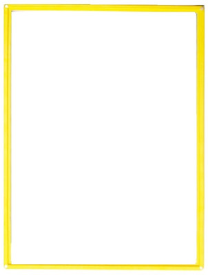 SHINING ZON PP Magnetic File Folder For Documents Certificates(Set Of 1, Yellow)