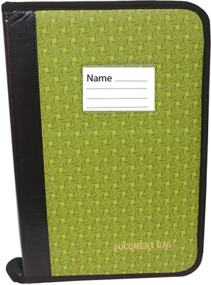 Parthav Faux Leather Document file folder for certificates(Set Of 1, Green)