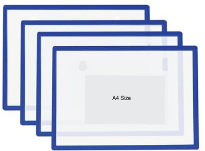 SHINING ZON PP Magnetic File Folder For Documents Certificates(Set Of 1, Blue)