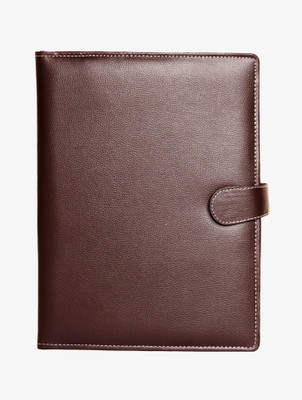 Dacto2pick Faux leather Conference Folder(Set Of 1, Brown)