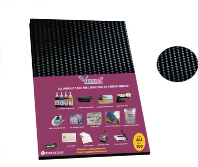 verena PVC Spiral Binding Sheet A4(Set Of 100, Black)