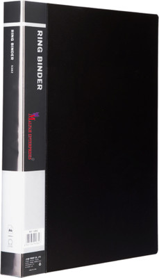 MALFAH ENTERPRISES DELI 5382 RING BINDER A4 BLUE/BLACK RING BINDER(Set Of 1, blue or black)