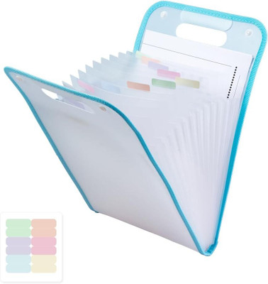 LUXONIX Premium Polypropylene (PP Plastic) – Durable & Lightweight Document Holder / File Organizer(Set Of 1, Blue)