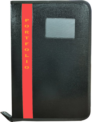 Parthav PU Leather file folder(Set Of 1, Red)