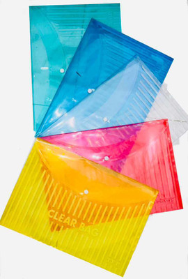 MPRI Plastic File folder(Set Of 5, Multicolor)