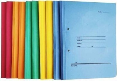 SSJMart legal size / A4 size Card board spring file Files(Set Of 10, Multicolor)