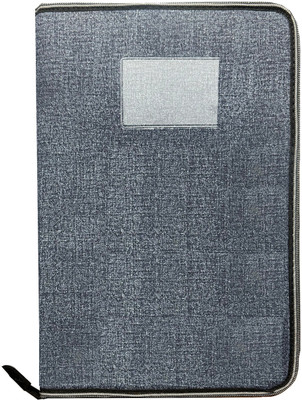 Kopila PU Leather Premium File Folder with 20 Leaf for A4/FS Size Certificate and Document(Set Of 1, Blue)