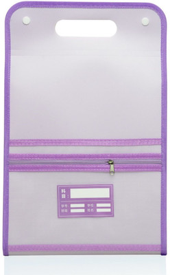 SHINING ZON Plastic 13 Pocket Expanding File Folder Multipurpose Vertical(Set Of 2, Purple)