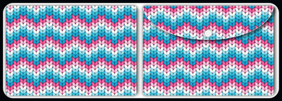 Nourish Plastic Document Folder(Set Of 2, Pink-Blue-Knit)