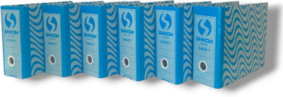 Shivom Cardboard 1010 Lamination Office Voucher Files Best for A5, Office document & Certificates(Set Of 6, Blue)