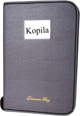 Kopila PU File and Document Holder(Set Of 1, Grey)