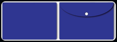 Nourish Plastic Document Folder(Set Of 2, Navy Blue)