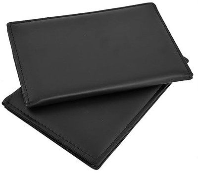 RK Engineering Works Leather Bill Book Leather Bill Folder(Set Of 2, Black)