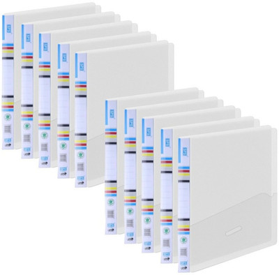 vavia PALSTIC PLASTIC FILE(Set Of 10, White)