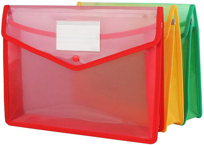 JEYANG PLASTIC Files and Folders(Set Of 3, Multicolor)