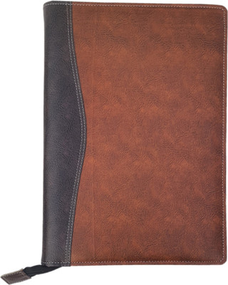DOCU AAS PU Leather documents folder files bag(Set Of 1, Brown, Tan)