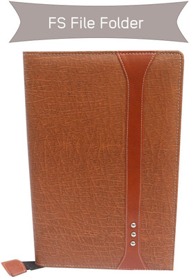 Kopila PU Leather Document file folder for certificates(Set Of 1, Brown)