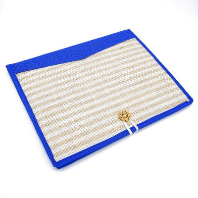 FASTIDIOUS Professional Jute Elastic Loop Closing Mechanism Document Holder Hole Punch Conference File Folder For Conferences, Seminars, Business Meetings, Interview Portfolio- Personal and Professional Use(Set Of 1, Blue) FASTIDIOUS Professional Jute Elastic Loop Closing Mechanism Document Holder Hole Punch Conference File Folder For Conferences, Seminars, Business Meetings, Interview Portfolio- Personal and Professional Use(Set Of 1, Blue)