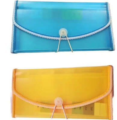 LKA Plastic Document Folder(Set Of 2, Multicolor)