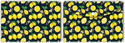 Nourish Plastic Document Folder(Set Of 2, Lemons)