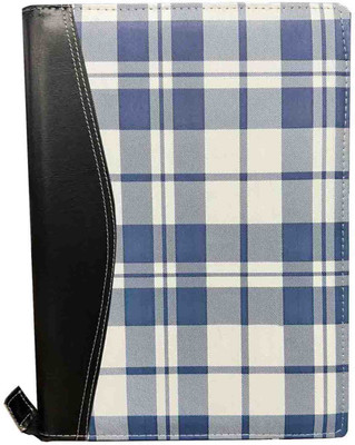 Kopila PU Leather B4 Legal Size file folder with 20 Leafs(Set Of 1, Black & Blue)