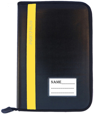Kopila PU Leather file folder for documents & Certificate(Set Of 1, Yellow)