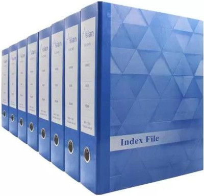 BANISTROKES High-quality materials Pack of 8 Documentation File, Folder Cover File, Folder for Box Binder Office File(Set Of 8, Blue)