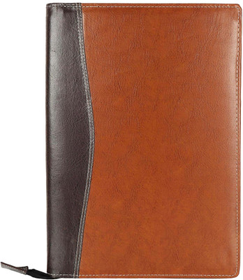 Flipkart SmartBuy PU Leather Multipurpose Document Holder File Folder (B4,20 leaves)(Set Of 1, Brown)