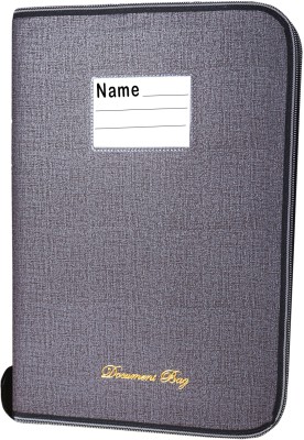 SB GRAND PU Leather file folder(Set Of 1, Grey)