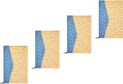 R K SALES Leatherite File Folder(Set Of 4, Blue, Cream)