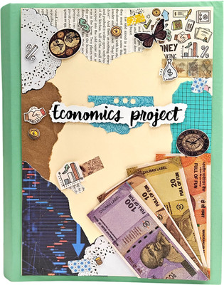 Project Banao Handmade PB Economics Designer Project Ring Binder/Folder – A4 Size Designer File(Set Of 1, Multicolor)
