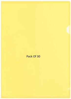 SHINING ZON Polypropylene Yellow Colour L Folder(Set Of 30, Yellow)