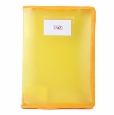 SAYA PVC File Folder(Set Of 1, Yellow)